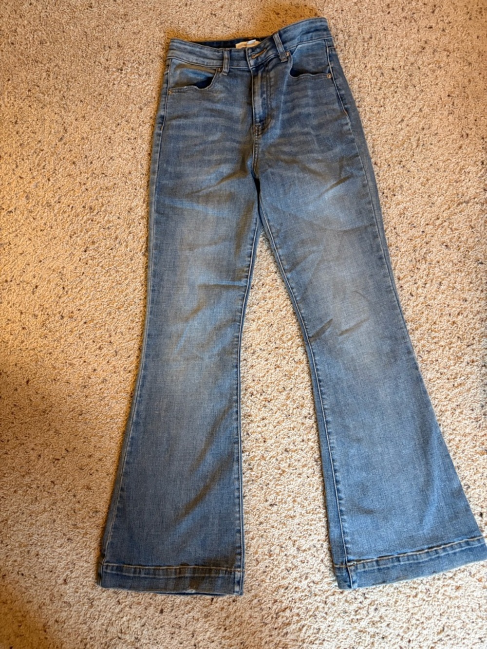 Chelsea & Violet High-Rise Blue Flare Jeans
